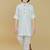 Offwhite cotton textured kurta and pant set
