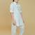 Offwhite cotton textured kurta and pant set