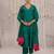 Green plain chanderi Kurta Set