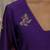 Purple embroidered chanderi Kurta Set