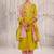 Yellow embroidered chanderi Kurta Set