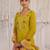 Yellow embroidered chanderi Kurta Set