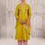 Yellow embroidered chanderi Kurta Set