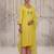 Yellow embroidered viscose Kurta Set