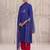 Blue embroidered viscose Kurta Set