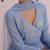 Blue plain chanderi Kurta Set