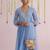 Blue plain chanderi Kurta Set