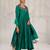 Green plain chanderi Kurta Set
