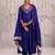 Blue embroidered chanderi Kurta Set