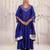 Blue embroidered chanderi Kurta Set