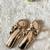 Gold solid leather flats