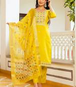 Women Beautiful Embroidery Viscose Shimar Fabric with Straight Kurta, Pant and Dupatta Set