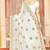 White sequin siroski stone border work fendy two tone silk saree sari