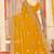 Mustard sequin siroski stone border work fendy two tone silk saree sari