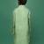 Premium silk blend green kurta for boys ideal for diwali, navratri and ganesh chaturthi