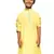 yellow silk blend plain kurta for kids