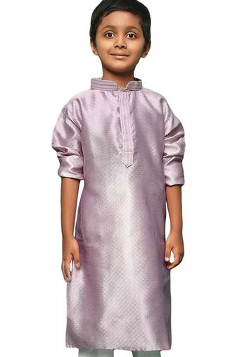 Mauve boys kurta in silk fabric brings festive charm for diwali navratri ganesh chaturthi