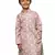 brown cotton printed kurta for kids