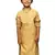 glod silk printed kurta for kids