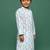 Teal blue kurta for boys with print and sequins perfect for diwali navratri ganesh chaturthi