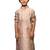 Deep beige silk sequinned kurta stylish festive and special occasion outfit for boys