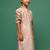 Deep beige silk sequinned kurta stylish festive and special occasion outfit for boys