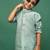 Classic royal green boys kurta with jaquard radiates elegance for puja special