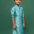 Sea green boys kurta with chikankari and sequins blends heritage and elegance for festivals