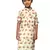 red cotton printed kurta for kids