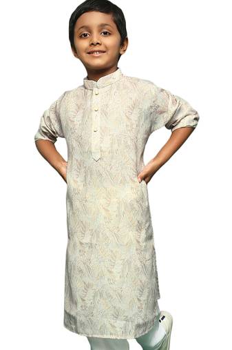 Beige boys kurta perfect festive wear to bright during diwali navratri ganesh chaturthi