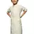 beige cotton printed kurta for kids