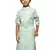 green cotton printed kurta for kids