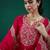 Pink chanderi heavy thread embroidered work kurta pant set