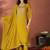 Mustard vichitra heavy thread embroidered work kurta pant set