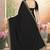 Black sequin embroidered work georgette designer saree sari