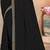 Black sequin embroidered work georgette designer saree sari