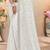 White sequin embroidered work georgette designer saree sari