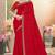 Red sequin embroidered work georgette designer saree sari