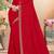 Red sequin embroidered work georgette designer saree sari