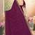 Wine sequin embroidered work georgette designer saree sari