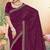 Wine sequin embroidered work georgette designer saree sari