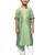 Premium silk blend green kurta set for boys ideal for diwali, navratri and ganesh chaturthi