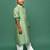 Premium silk blend green kurta set for boys ideal for diwali, navratri and ganesh chaturthi