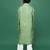 Premium silk blend green kurta set for boys ideal for diwali, navratri and ganesh chaturthi