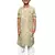 brown cotton chikankari kurta pajama for kids