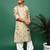 Brown cotton printed kurta set for boys ideal for diwali navratri and ganesh chaturthi