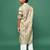 Brown cotton printed kurta set for boys ideal for diwali navratri and ganesh chaturthi