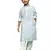 teal blue cotton chikankari kurta pajama for kids