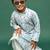Teal blue kurta set for boys with sequins perfect for diwali navratri ganesh chaturthi