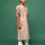 Deep beige silk sequinned kurta set stylish festive and special occasion outfit for boys